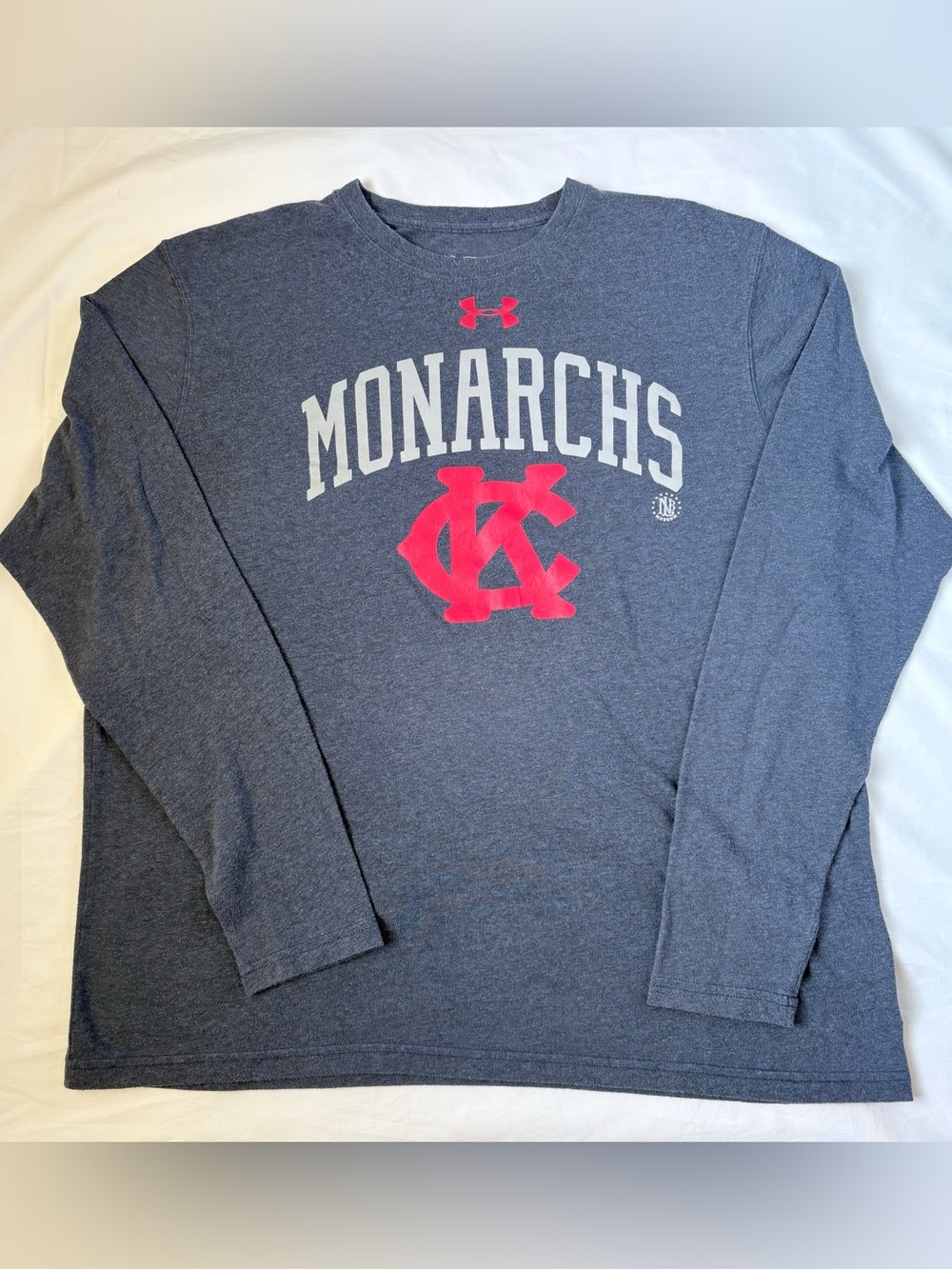 Under Armour 2XL KC Monarchs Negro Leagues Baseball Shirt HeatGear Rare